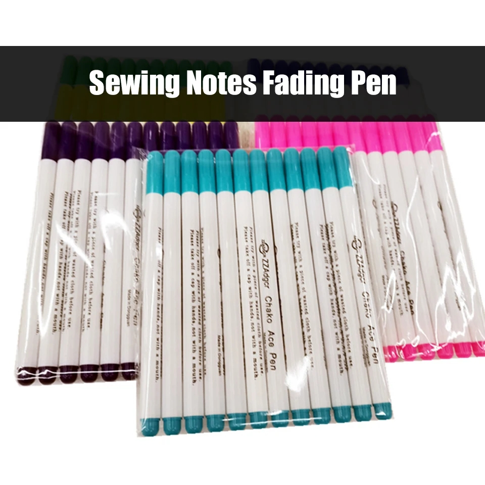 1/10 Pçs Desaparecendo Tinta Apagável Tecido Marcador Caneta Ponto Cruz Água Alfaiate Quilting Ferramentas De Costura