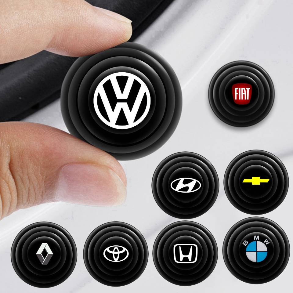 4pçs Volkswagen Adesivos De Proteção Contra Choque Da Porta Do Carro , Adesivo Universal De Em PVC Impactos, Para Gol