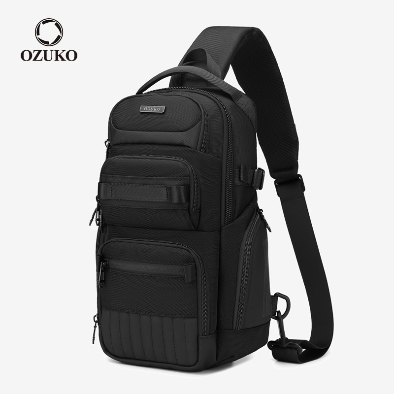 OZUKO Sling Bolsa Bolsos Multi Isolamento Moda Grande Capacidade Ao Ar Livre À Prova D'água Homens Bolsas De Ombro