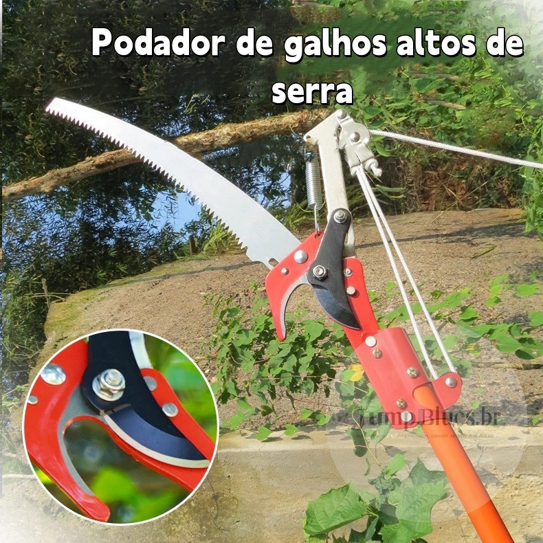 Serrote Podador Profissional De Galho Alto 2 Em 1 Poda Com Serrote Podador de Galhos em Oferta na Shopee