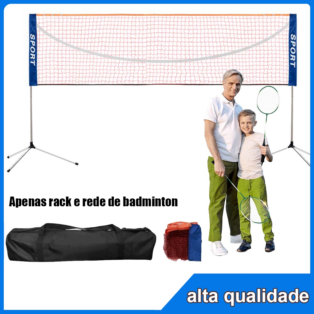As raquetes dobráveis das redes do Badminton das crianças ajustaram redes exteriores internas adultas