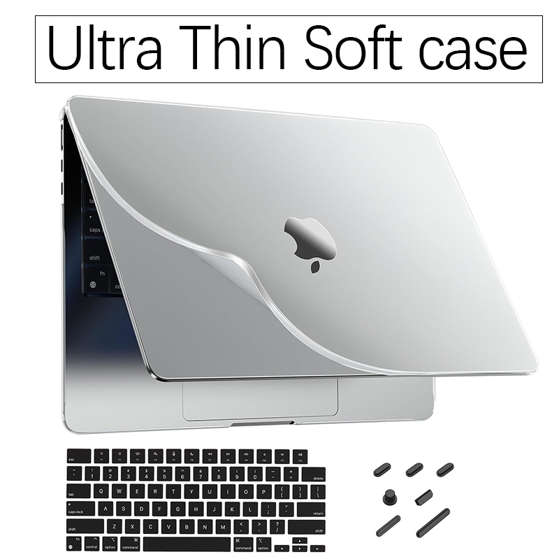 Capa Flexível TPU Compatível Para 2022 Air m2 macbook Pro 14 13 M1 A2681 A2442 A2337 A238 2020 A2179 A1932 Touch ID