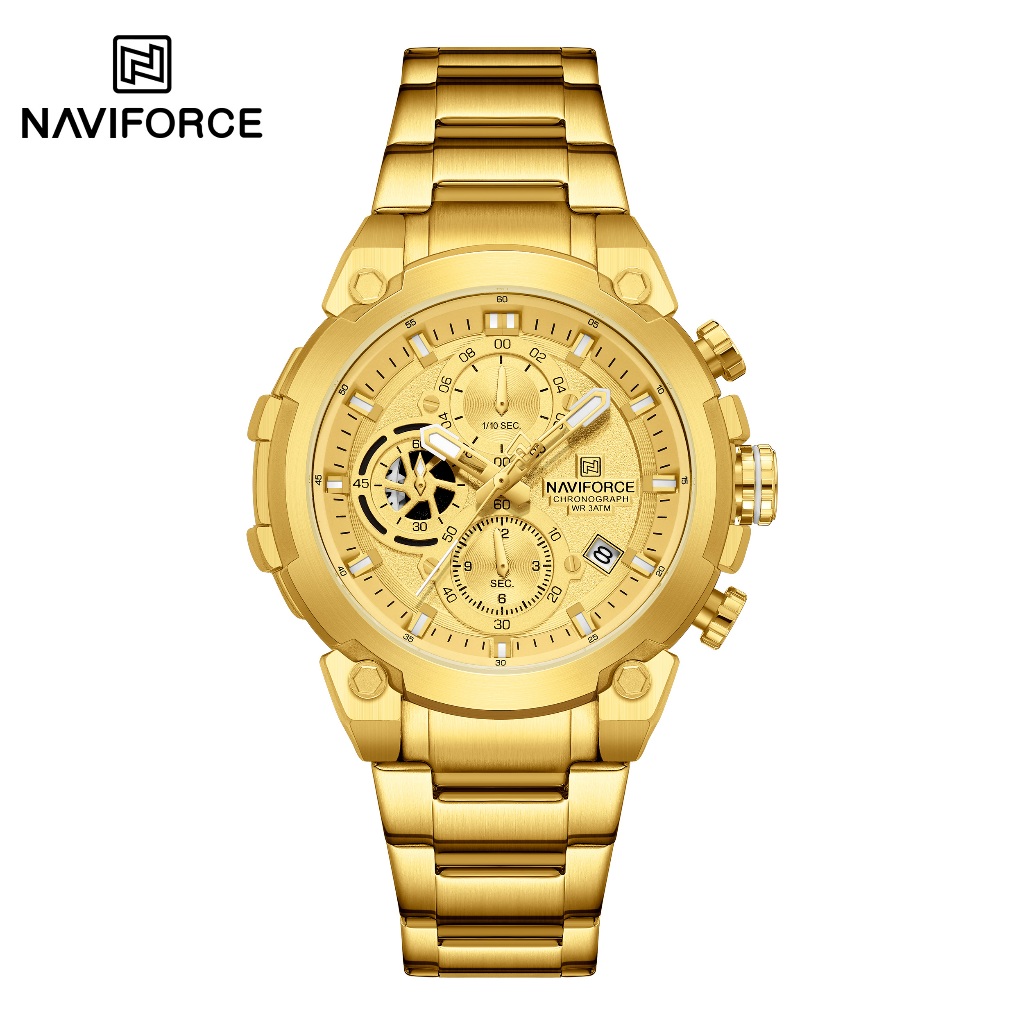NAVIFORCE 8071 Mecânico Esporte Vento Com Calendário Multi-Dial Relógio Masculino Multifuncional em Oferta na Shopee