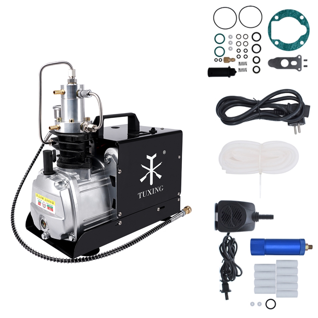 TUXING TXES021 300Bar PCP Compressor de ar 4500Psi Tanque de mergulho de alta pressão Rifle 220V em Oferta na Shopee