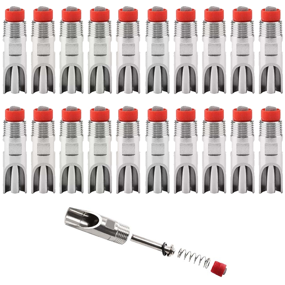 20 pacotes de bebedouro de porco NPT de aço inoxidável 7x2cm