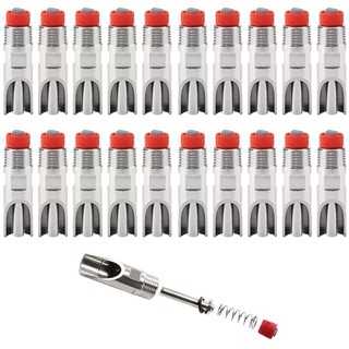 20 pacotes de bebedouro de porco NPT de aço inoxidável 7x2cm