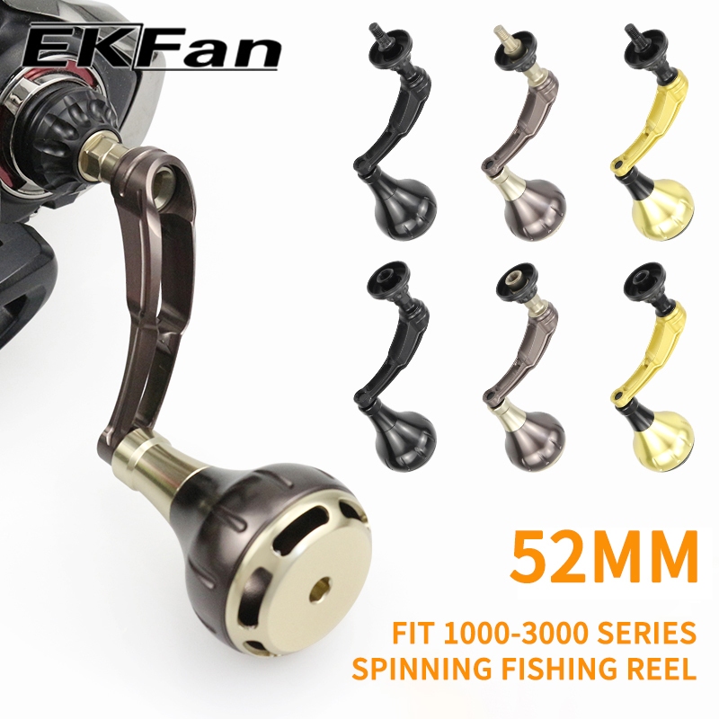 EKFan aluminum alloy fishing reels Spinning handle for 3000-1000 series Daiwa Shimano Spinning lure Reel diy parts