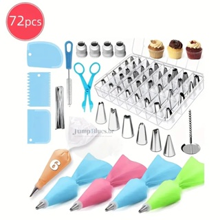 Kit Confeiteiro 72 Peças Bicos Inox Para Confeitar e Decorar Bolo e Cupcake em Oferta na Shopee