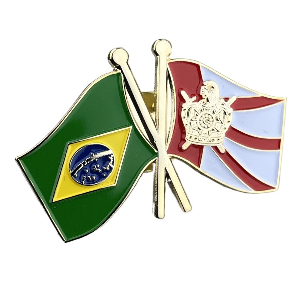 Acessórios De Moda Esmalte Brasil E Bandeira Demolay Tamanho 38MM