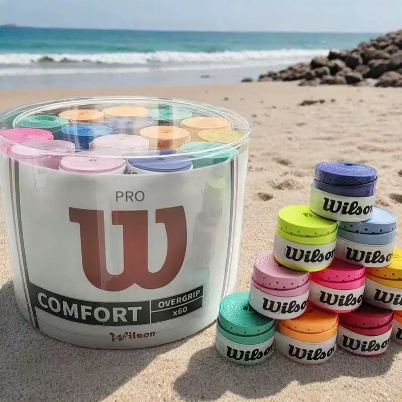 3 Pçs Wilson Raquete De Tênis Overgrip Suor Banda Absorção Badminton Mão Cola Aperto Pu Antiderrapante em Oferta na Shopee