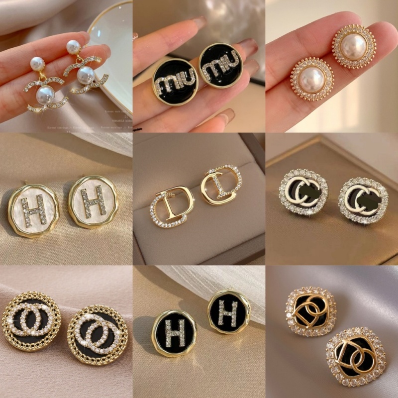 Clássico Flash diamante pérola brincos 2025 novo estilo luz luxo nicho High-End orelha cli...