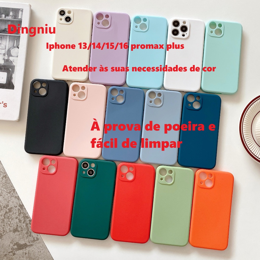 capinha iphone 13 normal capinha iphone 14 plus capinha iphone 15 14 13 16 promax silicone Dingniu12