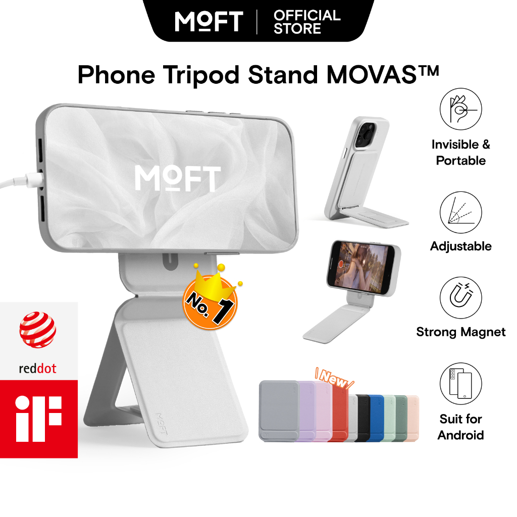 MOFT Snap Phone Tripod Stand MOVAS™ - tripé MagSafe Compatible Suporte magnético para telefone Compatível Magnético