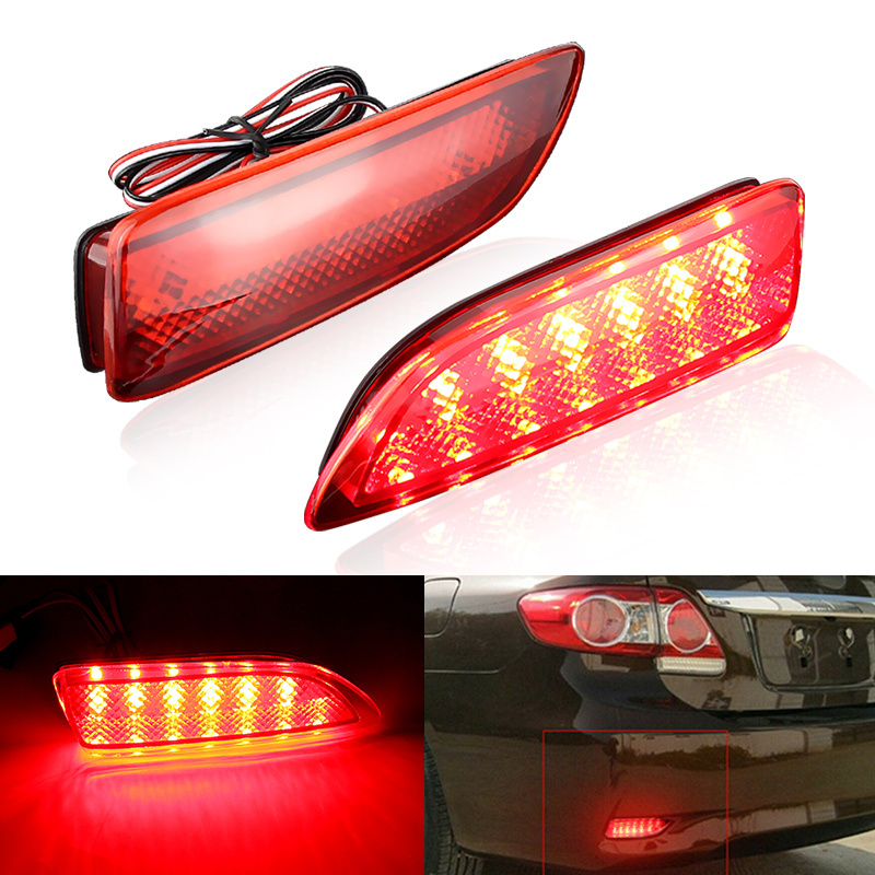 2Pçs LED Pára-Choques Refletor Luzes Traseiras De Nevoeiro Para Toyota Corolla 11-13 Lexus CT 200h CT200h