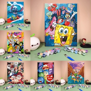 Pintura Por Números De Desenho Animado Número Decoração De Parede Para Sala De Estar Casa em Oferta na Shopee
