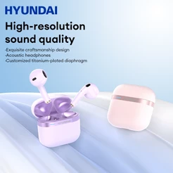 Lenovo × Hyundai HY-T02 Pro Fone De Ouvido Sem Fio Cancelamento inteligente de ruído Qualidade de som HIFI