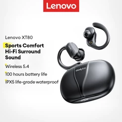 Lenovo XT80 Fone De Ouvido Bluetooth Desporto Bateria de duração ultra-longa Som HD à prova de água