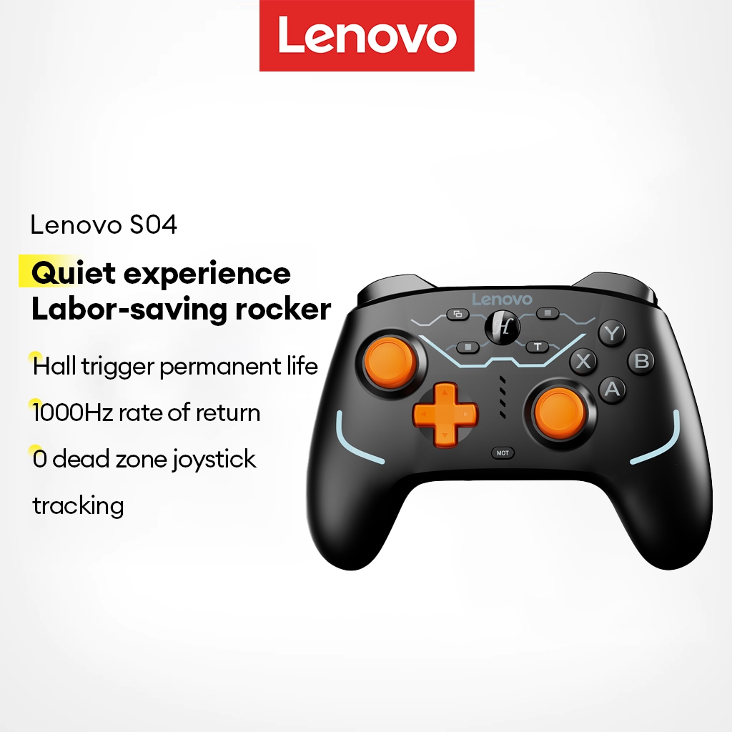 Lenovo S04 Gamepad Controller Hall Trigger Power Saving Joystick Suporte PC , TV , NS em Oferta na Shopee