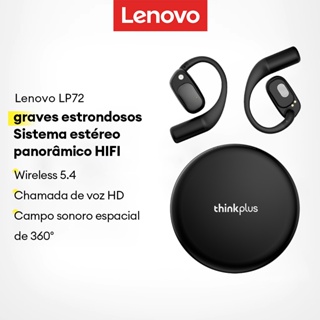 Lenovo LP72 Fones De Ouvido Sem Fio , Bluetooth , Alta Fidelidade , Estéreo , Surround , Qualidade De Som , Microfone Co em Oferta na Shopee
