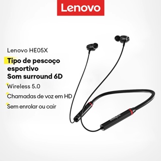 Lenovo HE05X Fones De Ouvido Bluetooth Esportivos Controles De Toque De Bateria Grande em Oferta na Shopee