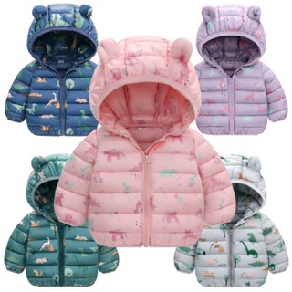 Dinossauro Dos Desenhos Animados Com Capuz Jaquetas Leves Bebê Meninos Meninas Outono Inverno Roupas em Oferta na Shopee