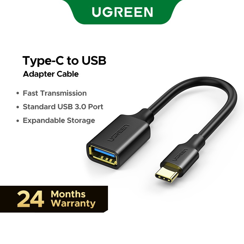 Adaptador De Cabo UGREEN USB C Para OTG Tipo Macho 3.0 2.0 Fêmea MacBook Pro Samsung em Oferta na Shopee