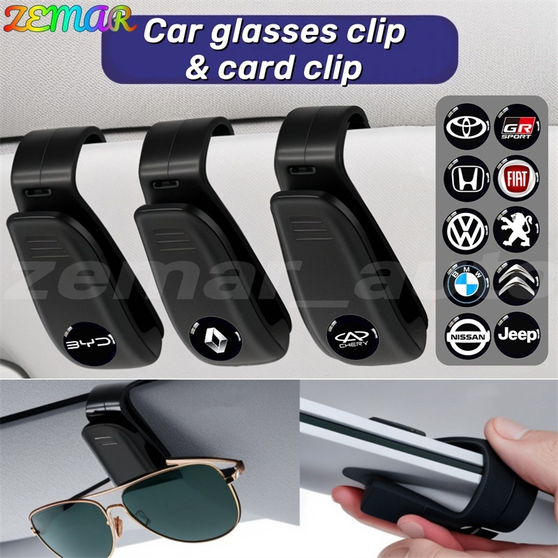 Clipe De Óculos De Carro Cartão Viseira De Sol Titular Cartões De Visita Corolla Cross Golf Fit Civic City Hrv Uno Toro em Oferta na Shopee