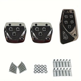 Kit 3 Peças Pedaleiras Esportivas Automotiva Carros Tuning Acessórios Universal em Oferta na Shopee