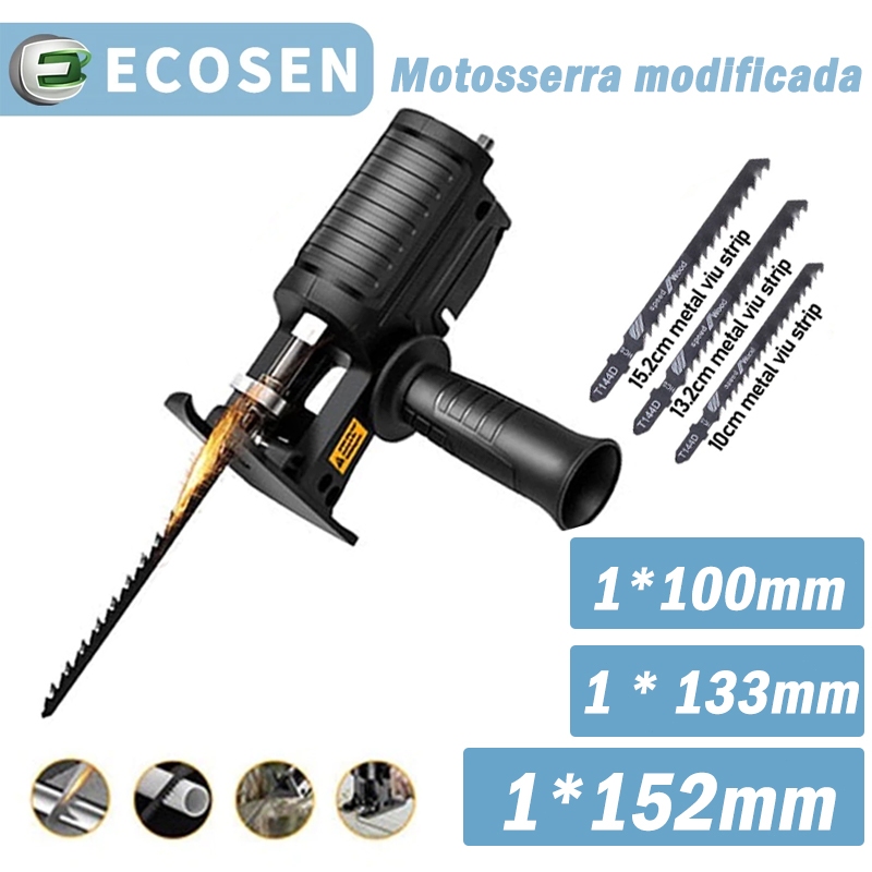 Kit Serra Adaptador de Serra Tico-Tico Elétrica para Furadeira e Parafusadeira, Ferramenta...