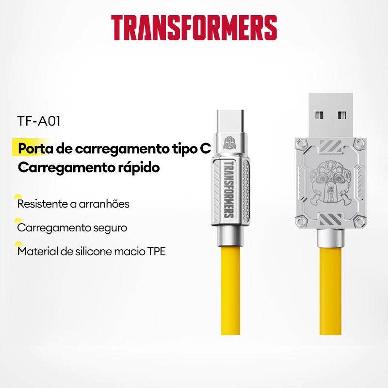 Transformers TF-A01 Cabo de carregamento da série Micro USB de silicone líquido ultrarrápido