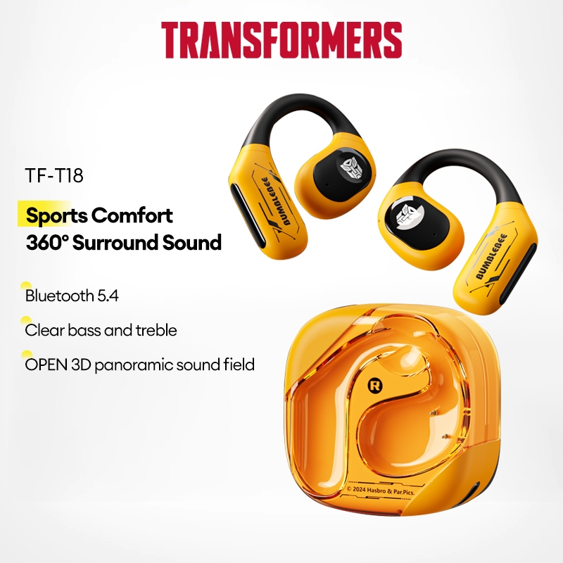 Transformers TF-T18 Fone de ouvido Bluetooth Circumferential design Excellent highs and lows em Oferta na Shopee