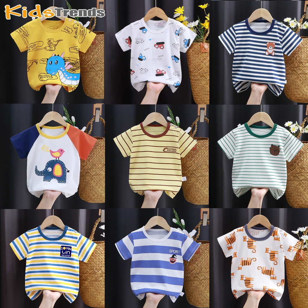 Meninos T Camisa Crianças Listrado Topos Camiseta Menino Manga Curta Criança Raglan Costura Algodão Roupas De Moda