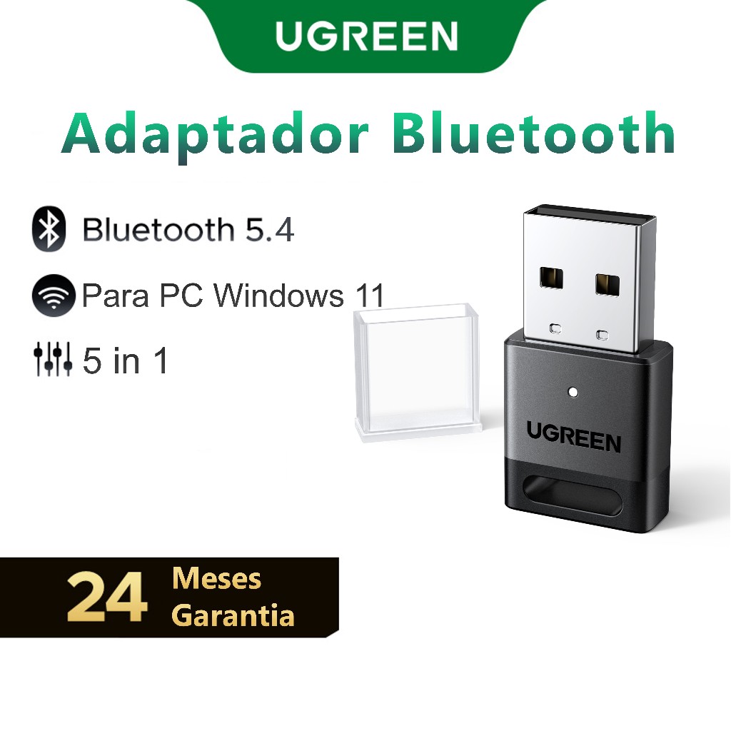 Adaptador Bluetooth UGREEN USB 5.3 Dongle Para PC Alto-Falante Teclado Do Mouse Sem Fio Receptor De Música Transmissor