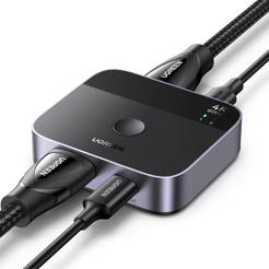 UGREEN 4K60Hz HDMI Switch 2 Em 1 Saída USB-C + Para Laptop/TV Box Stick/Steam deck/Xbox 360/PS5/Monitor/Projetor