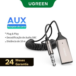 Adaptador Mãos-Livres UGREEN Bluetooth 5.3 Aux Sem Fio Para Áudio Automotivo Receptor USB Conector De 3.5mm Alto-Falante em Oferta na Shopee