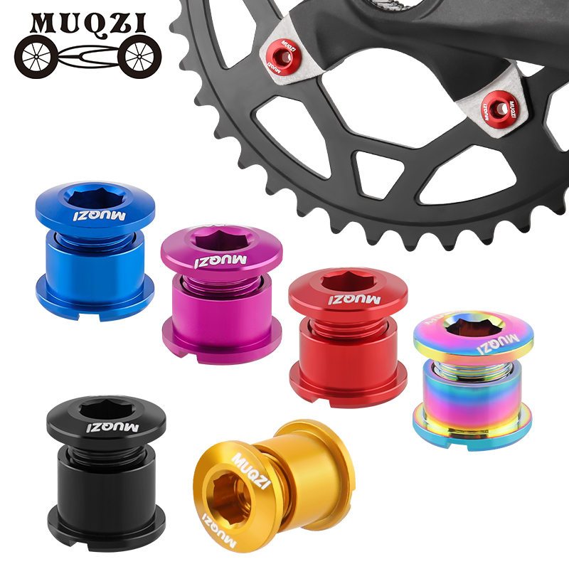 MUQZI Parafusos De Corrente De Bicicleta Monoplaca De Placa Dupla CNC Parafuso Para Peças De Ciclismo De Engrenagem Fixa MTB