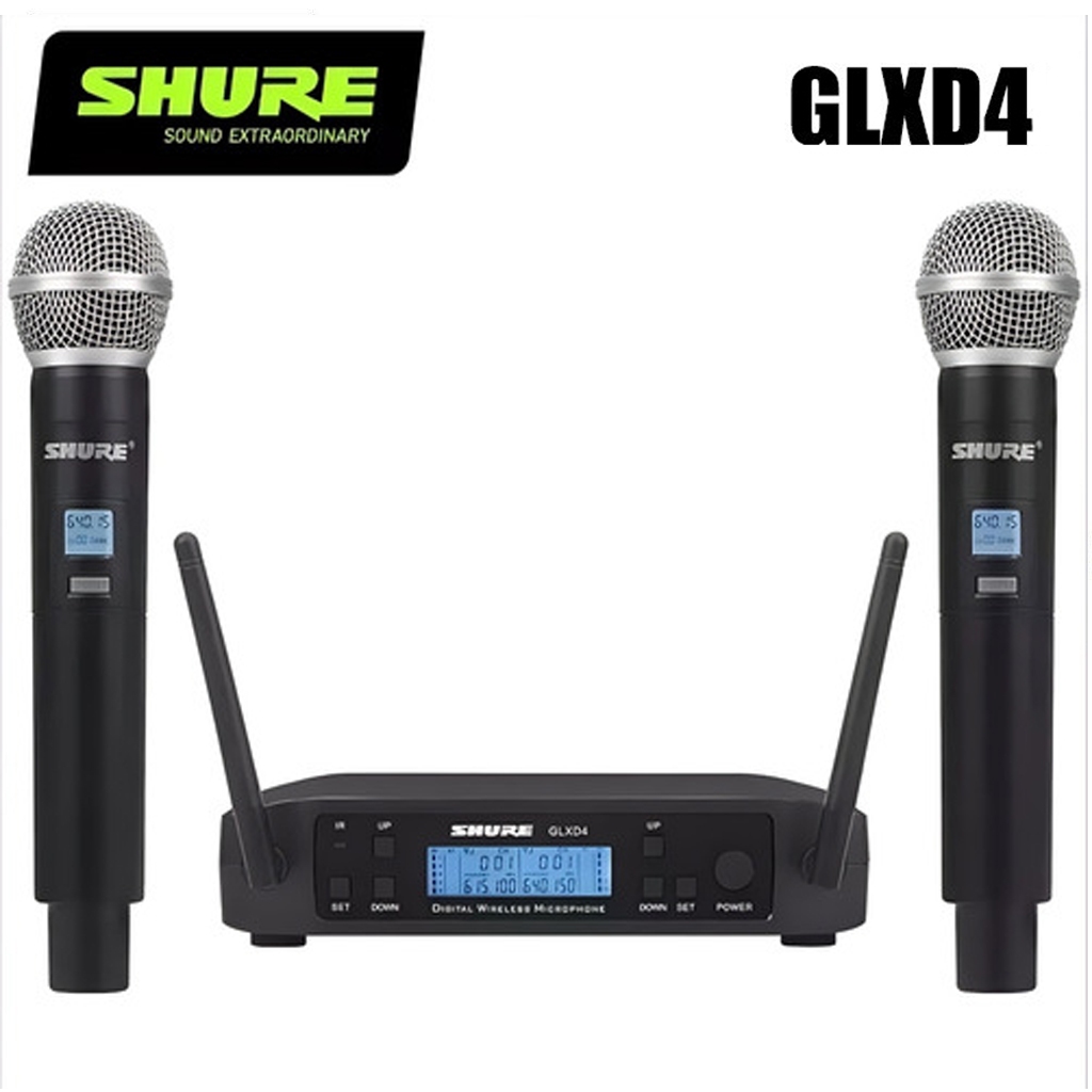 Microfone Shure Glxd4 Beta 58a UHF Profissional Sem Fio Para Grandes Eventos Digitais em Oferta na Shopee