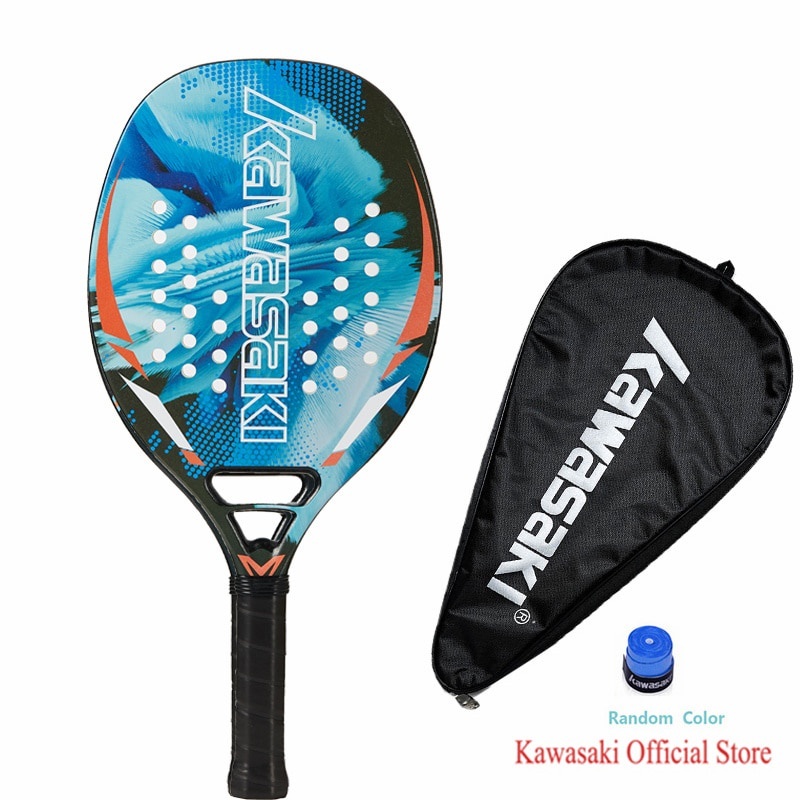 Kawasaki Vicleo Raquete De Tênis De Praia Power20 & 30 Master 100 Fibra De Carbono Rosto Macio Com Capa Protetora - Sports & Outdoors