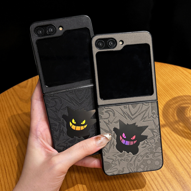 Capa Protetora A laser De Couro De Luxo Para Samsung Z Flip 4 5 6 De Telefone Com Tela Dobrável