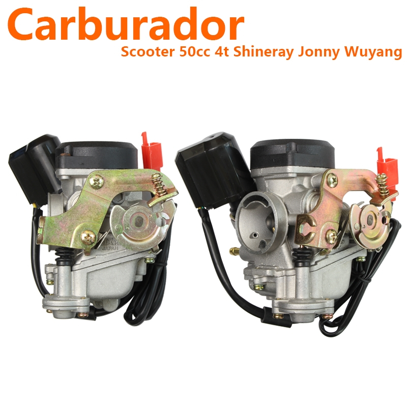 Carburador para Scooter 50cc 4T Shineray Jonny Wuyang X050qtr11 Retro 50 - GY6 PD18J 19mm
