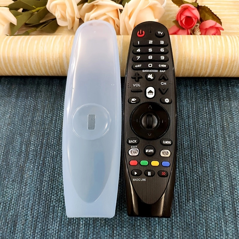 1 TV Controle Remoto Capa Protetora HD Transparente Silicone Controle Remoto Capa Protetora Invisível