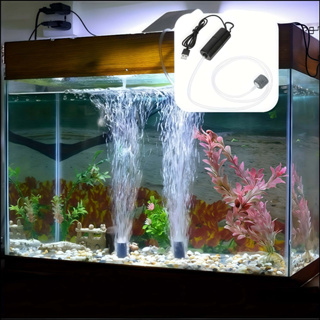 Bomba De Oxigênio/Ar Compressor Filtro USB Portátil Para Aquario De Peixes 12v Silencioso em Oferta na Shopee
