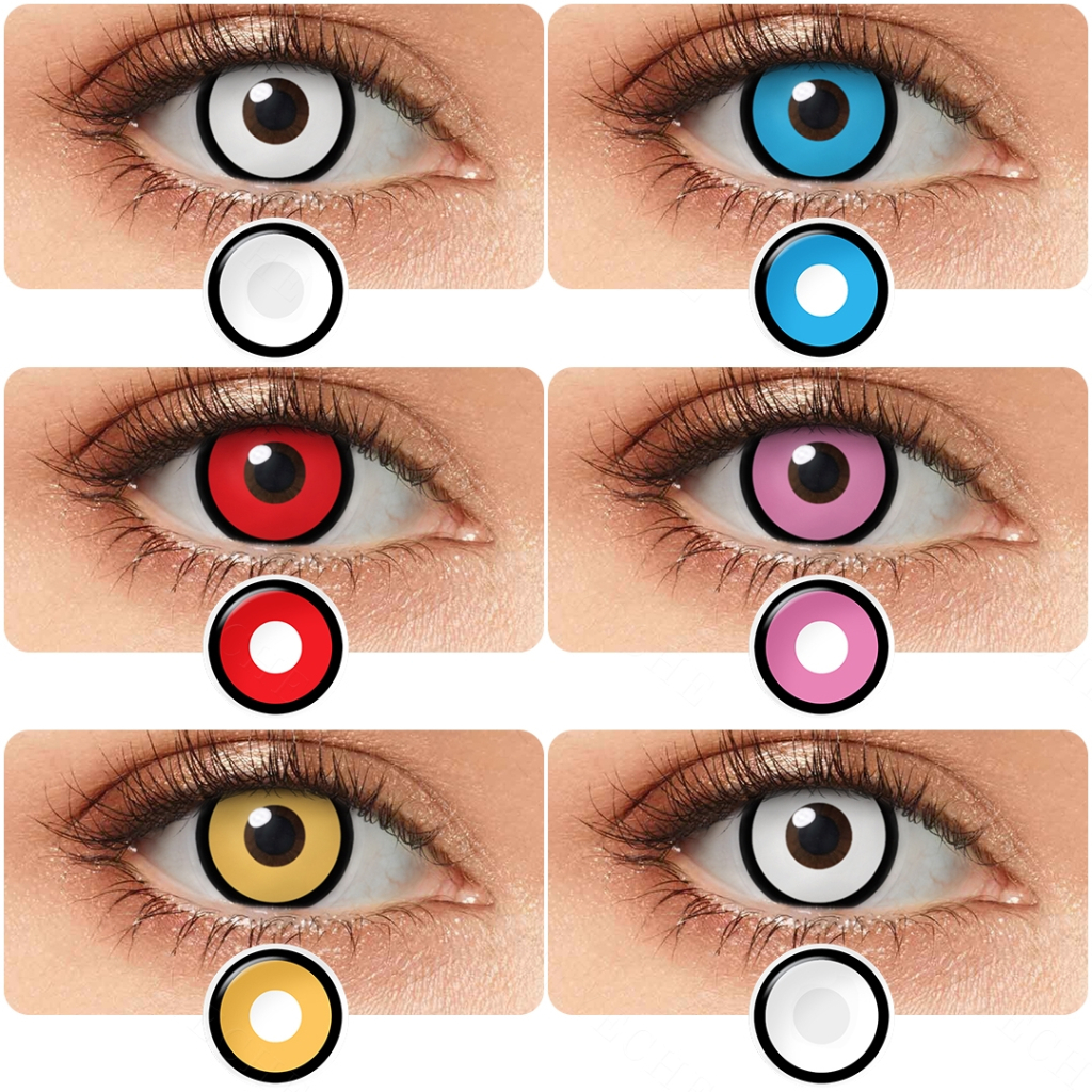 Pseyeche cosplay Lente De Contato Colorida Para Olhos um par Lente Colorida 14,0mm Entrega rápida do Brasil