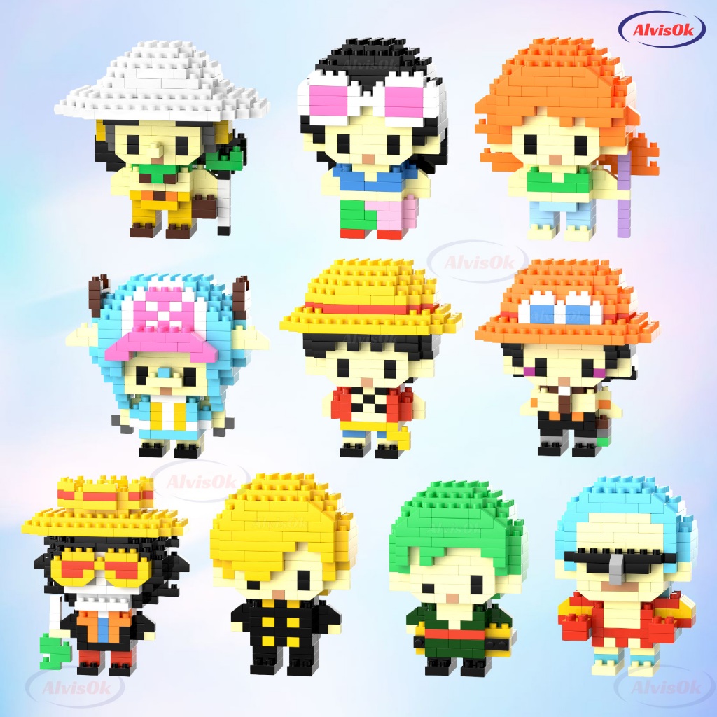 Blocos de Montar Anime - Mini Brinquedo Educativo e Criativo para Diversão! em Oferta na Shopee