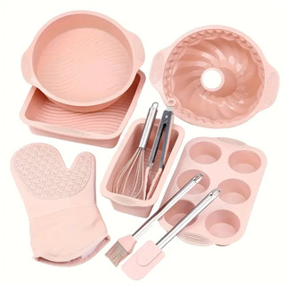 Kit 10 Formas de Silicone para Fritadeira de Ar Forno Freezer Microdas Assadeira ideal Bol...