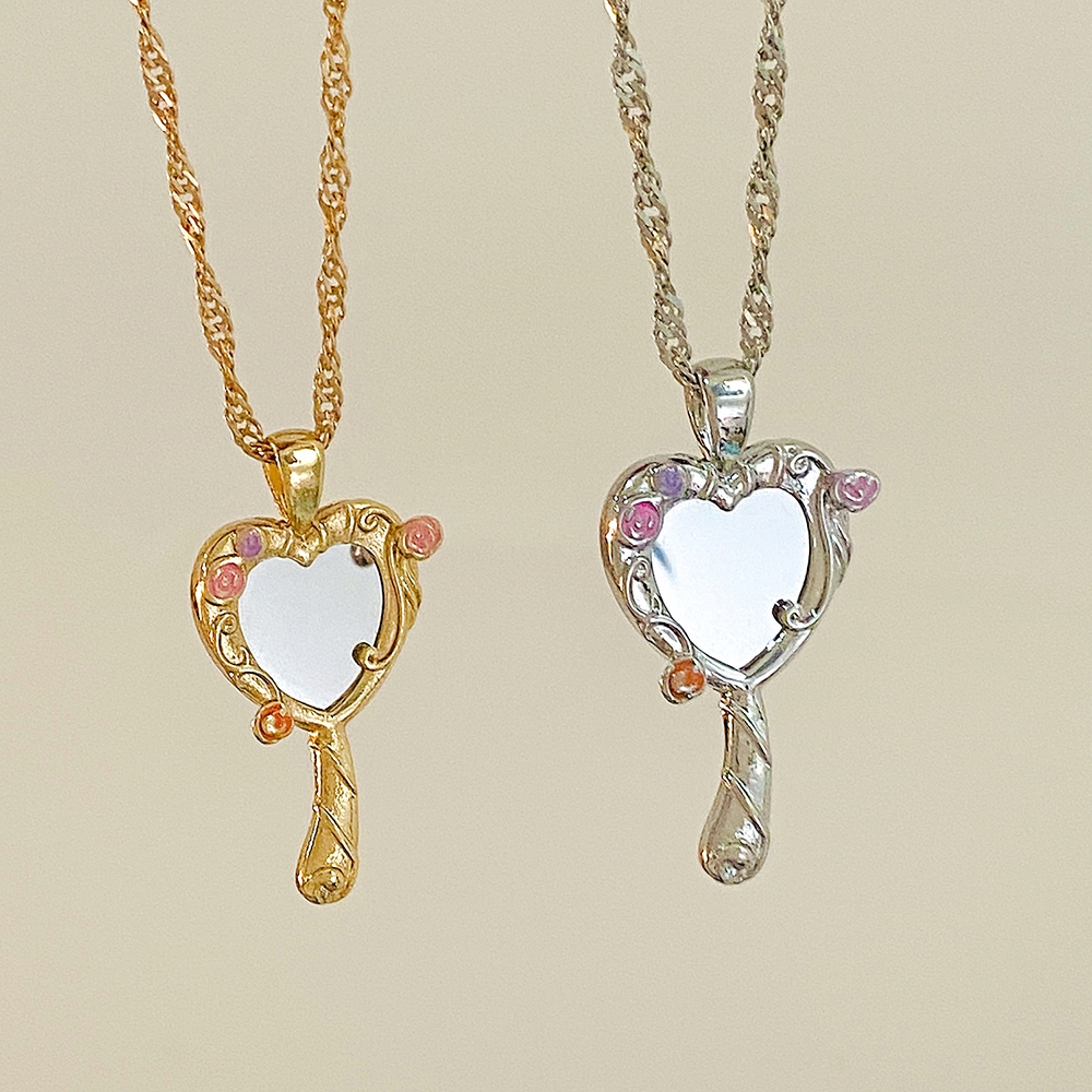 Colar De Espelho Mágico Feminino Corrente De Clavícula De Alta Qualidade Presente Para Namorada em Oferta na Shopee