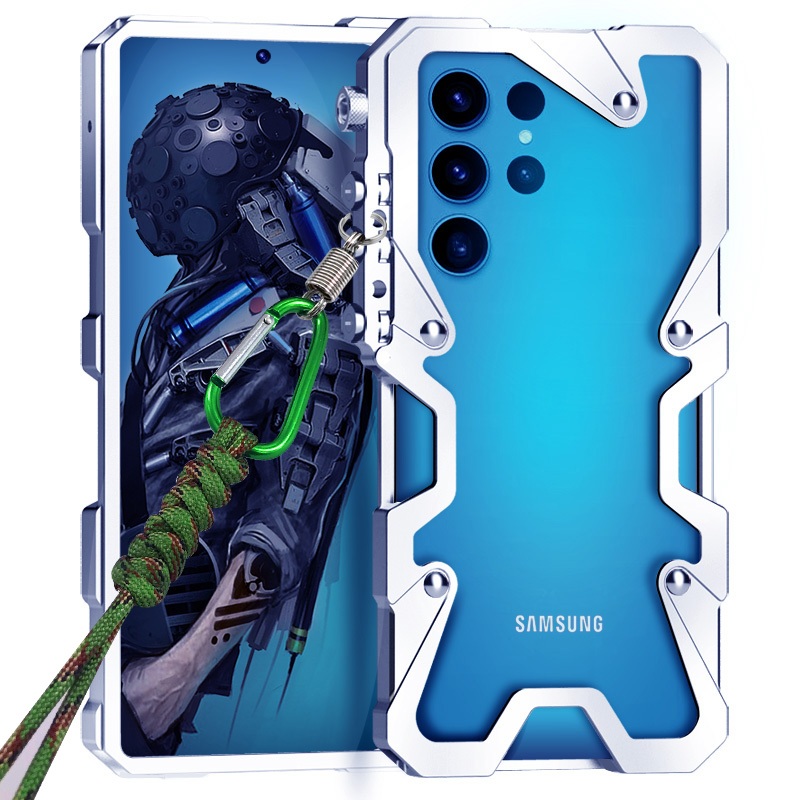 Capas Para Samsung Galaxy S26 S25 S21 FE S20 Plus S23 S24 S22 Ultra A25 A55 A35 A56 Capa De Telefone Metal Liga De Alumí