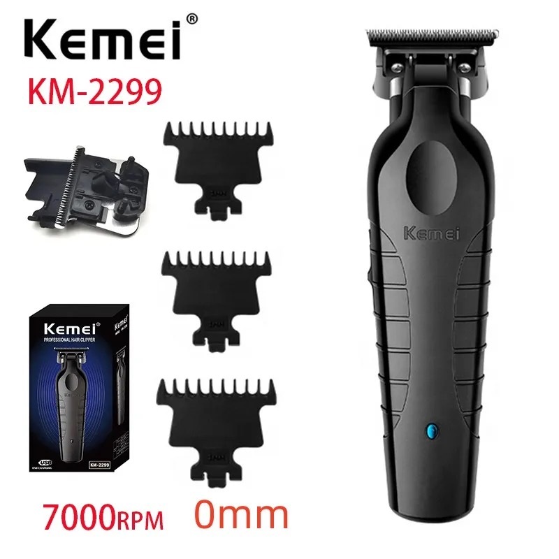 Kemei KM-2299 Aparador Sem Fio Tipo-c Recarregável Máquina De Cortar Cabelo Elétrica Barbeiro Zero Acabamento Quebrado C em Oferta na Shopee