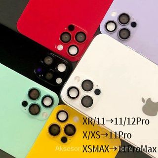 Compatível com telefones iPhone XR alterado para 12Pro/ 11→12Pro/XR→11/capa traseira 【Câmera falsa tampa traseira】 em Oferta na Shopee