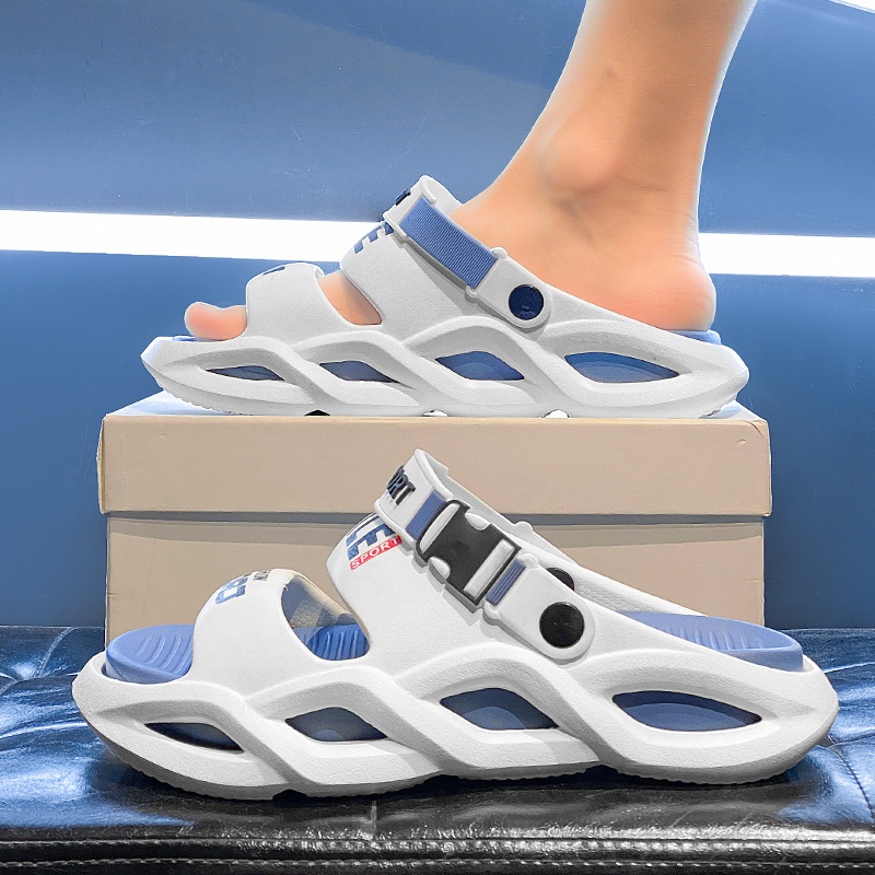 Uma Palavra Arrastar Modelos Masculinos Verão Fora Usar Pisando Merda Sentindo Antiderrapante Fundo Grosso Século Esport em Oferta na Shopee